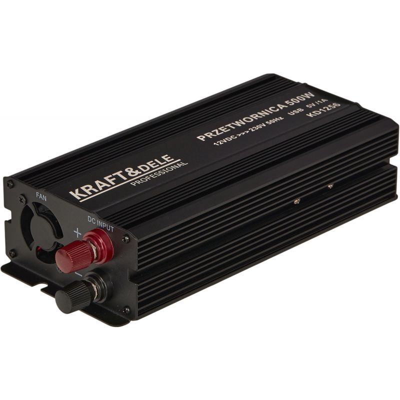 Przetwornica napięcia 12V na 230V 500/1000W CZYSTA SINUSOIDA KD1256