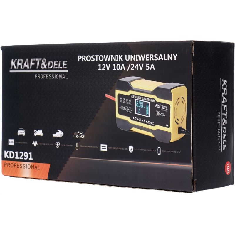 Prostownik uniwersalny 12 / 24V 5A/10A KD1291