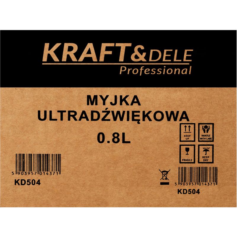 Myjka ultradźwiękowa 0,8L KD504