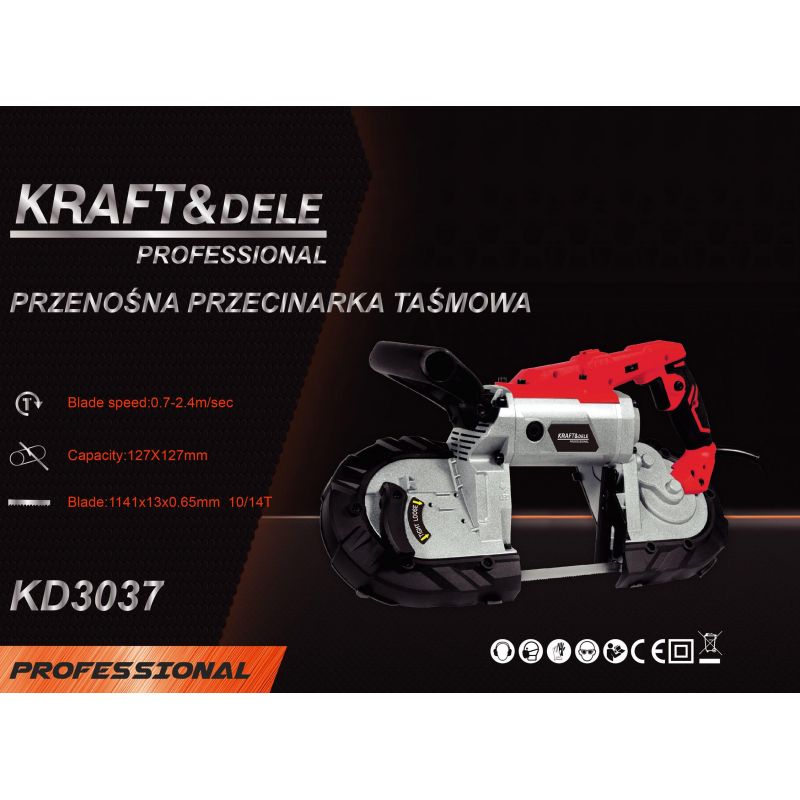 Przenośna przecinarka taśmowa 1900W KD3037
