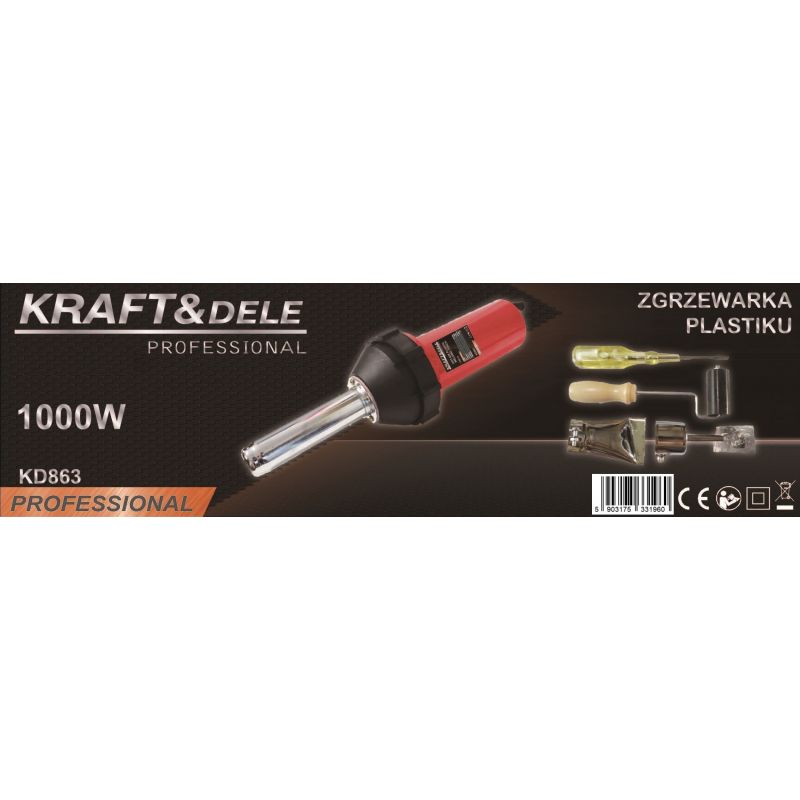 Zgrzewarka do plastiku 1000W KD863