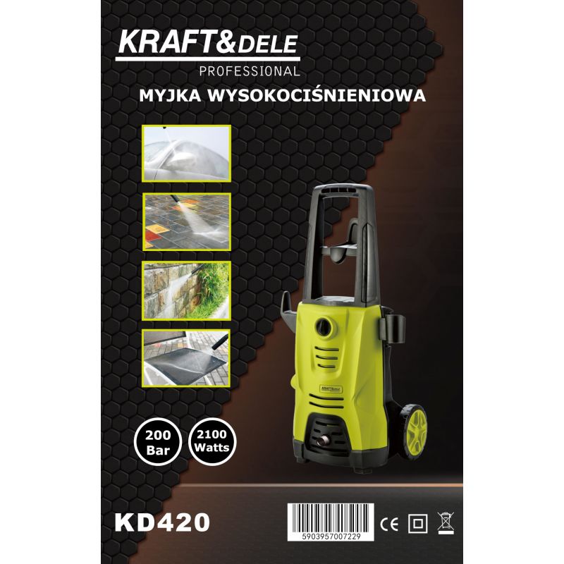 Myjka wysokociśnieniowa 200bar 2100W KD420