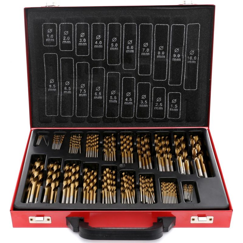 Wiertła tytanowe HSS do metalu 170 szt. KD991