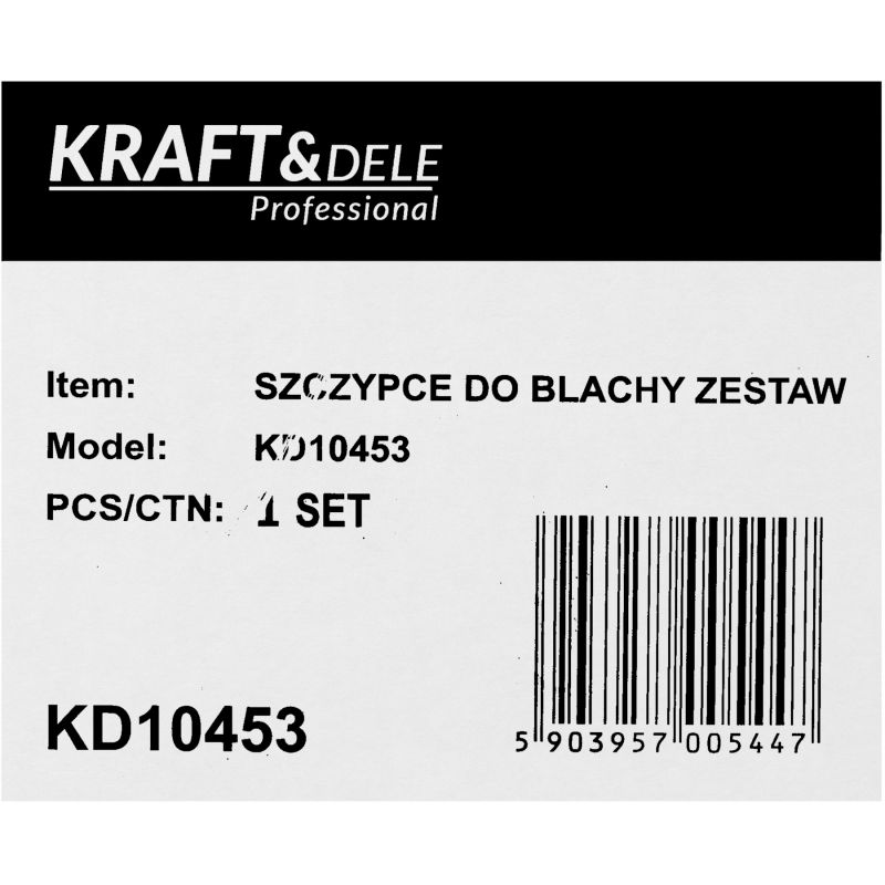 Komplet szczypiec dekarskich do gięcia blachy 180° / 90° / 45° 275mm KD10453