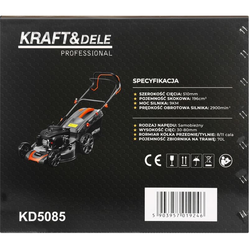 Benzínová kosačka, 9 koní, šírka záberu 510 mm, model KD5085