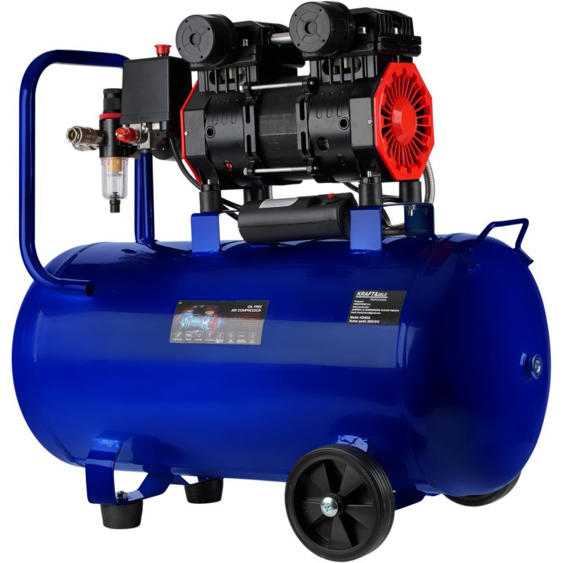 Bezolejový kompresor 50L, 1500W, 290L/min, KD4052