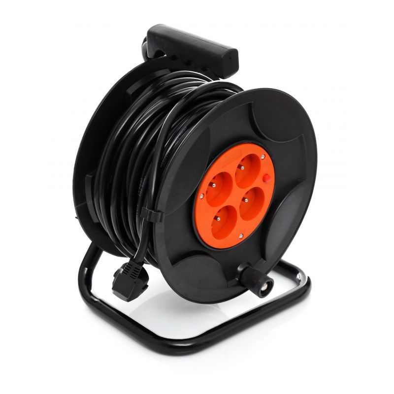 Przedłużacz ogrodowy bębnowy 25M / 3 x 2,5MM KD4017