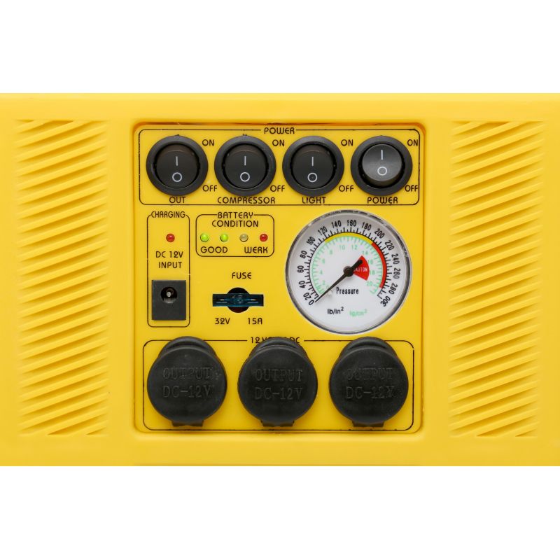 Jump starter 4W1 - urządzenie wielofunkcyjne - rozruch, kompresor, latarka KD1922