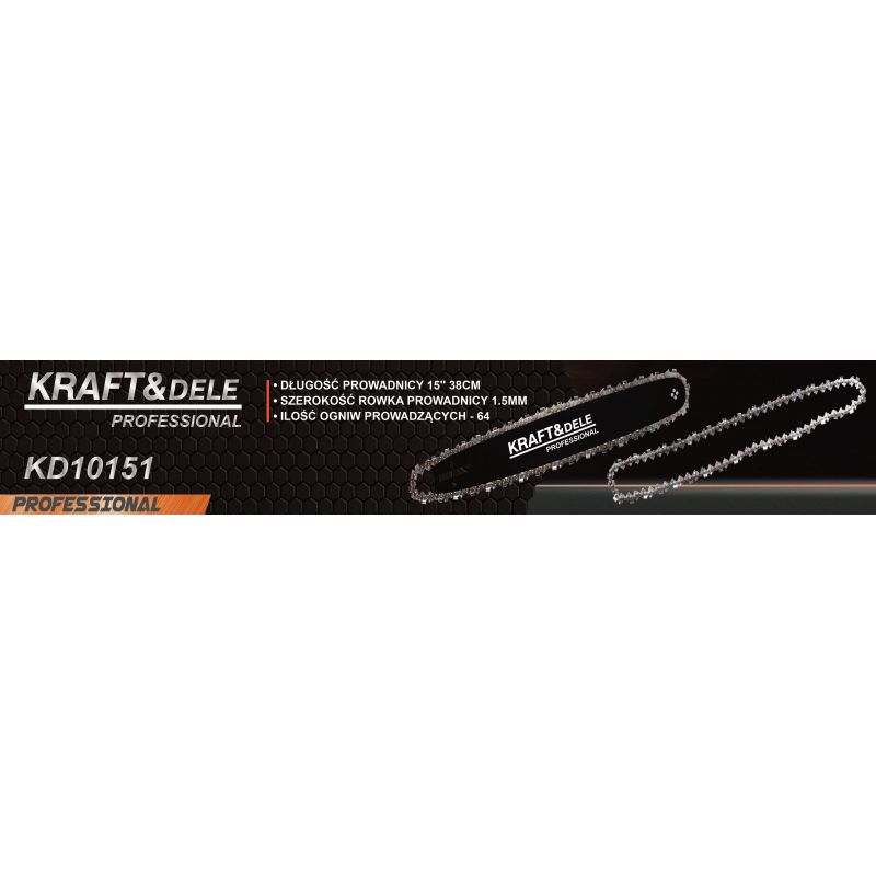 Prowadnica 15"/38cm + 2 łańcuchy KD10151