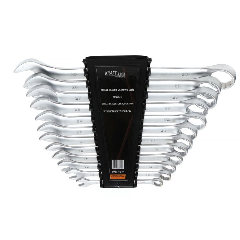 Klucze płasko-oczkowe 12el. KD10936