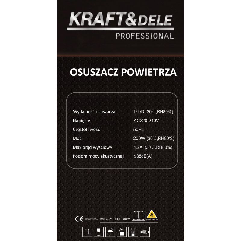 Odvlhčovač vzduchu 12L/24H 200W KD11787