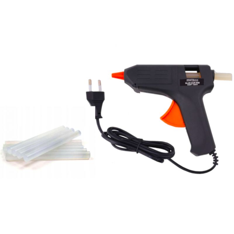Pistolet do kleju na gorąco 20W + 7 wkładów KD10351