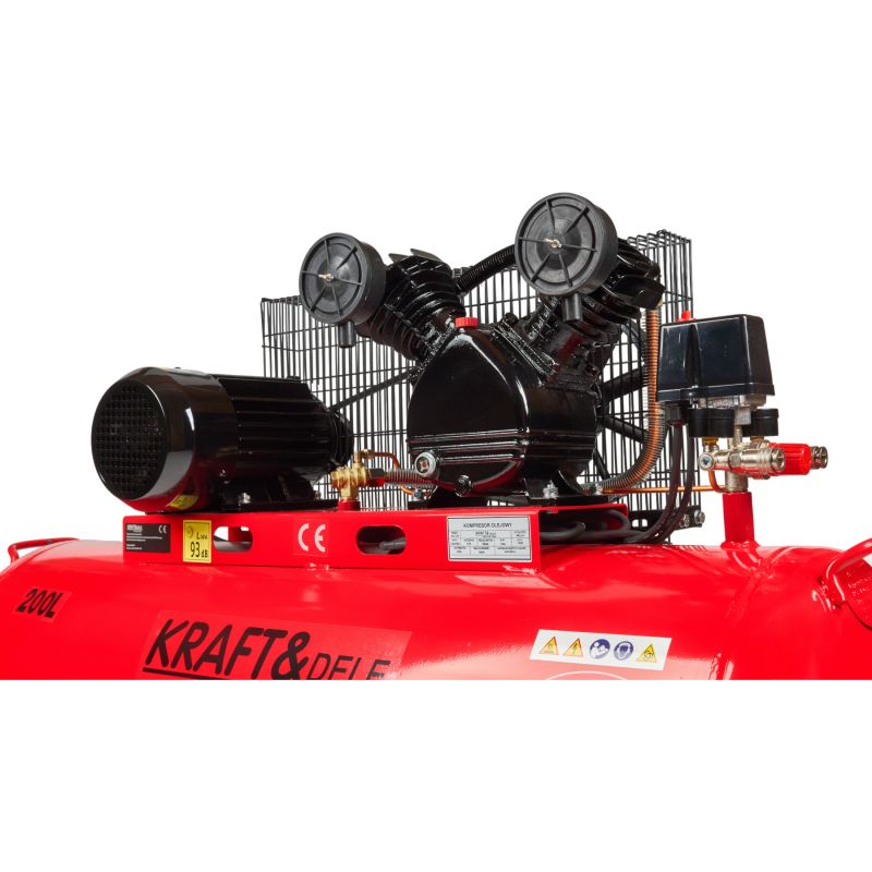 Kompresor Olejowy 200L 2 Tłoki 400V KD407