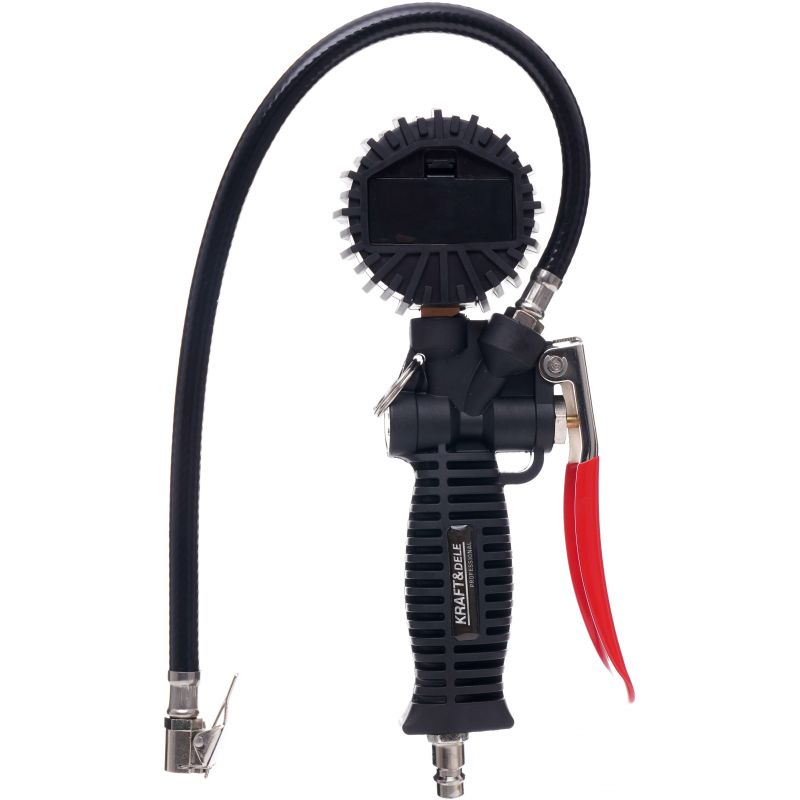 Pistolet do pompowania z manometrem LCD KD1366