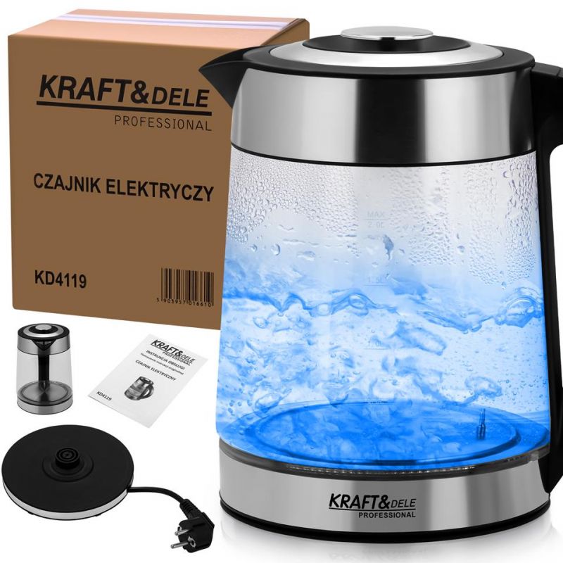 Elektrická kanvica, 2500 W, 2 l, s reguláciou teploty, model KD4119