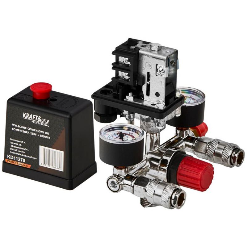 Tlakový spínač pre kompresor, 8 barov, 230 V, KD11270