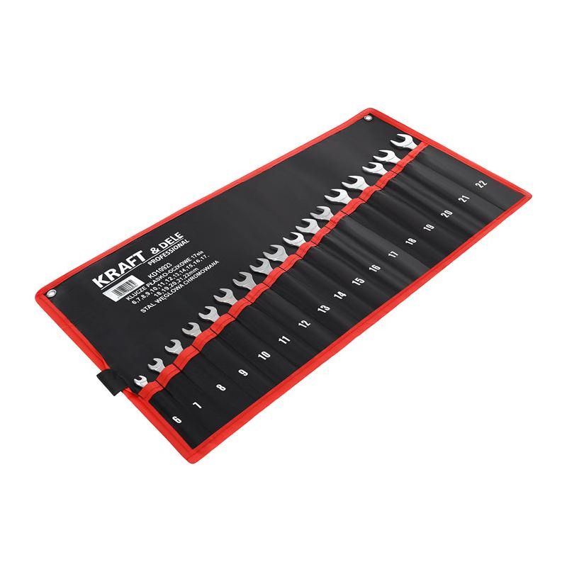 Klucze płasko-oczkowe 17el. KD10923