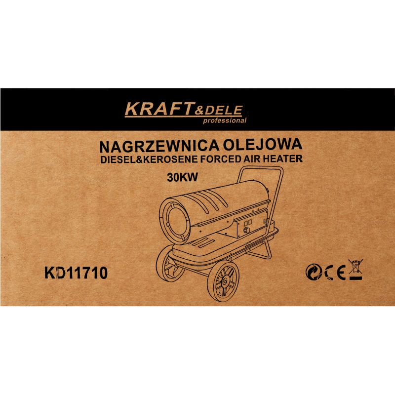 Nagrzewnica olejowa 30kW termostat KD11710