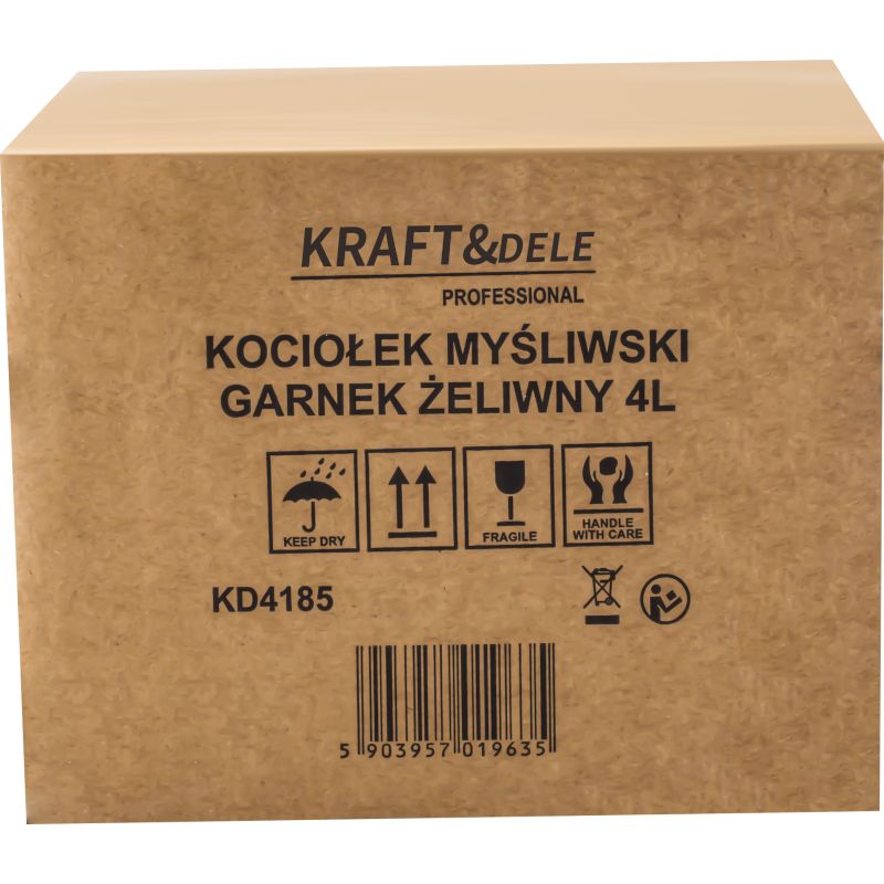 Kociołek myśliwski / Garnek żeliwny 4L KD4185