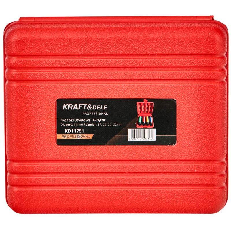 Nasadki udarowe 4el. 1/2" L:79 KD11751