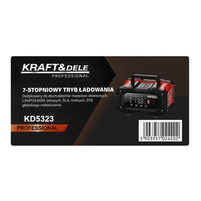 Prostownik automatyczny 12V / 24V 20A KD5323