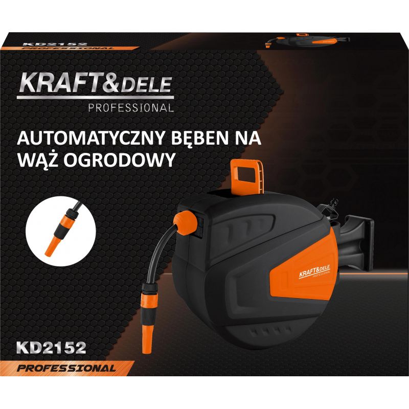 Wąż ogrodowy zwijany 20m+2m 1/2" KD2152