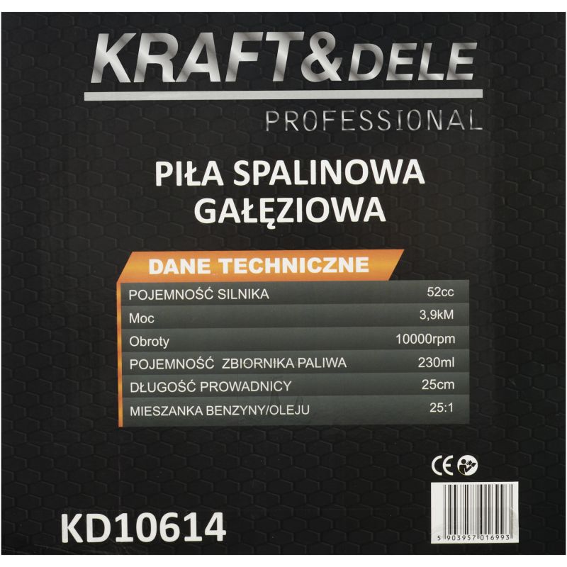 Piła spalinowa gałęziówka 3,9kM 25CM KD10614