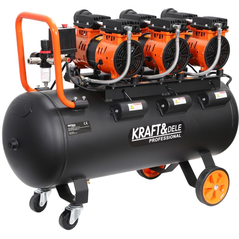 Kompresor bezolejowy 100L / 3 x 1500W KD1394