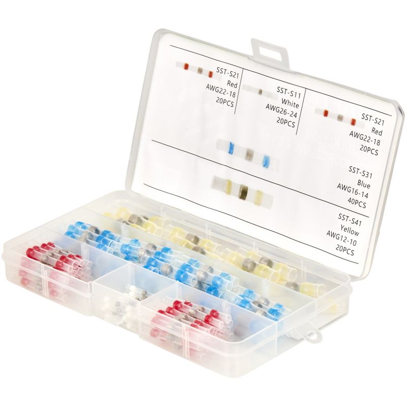 Koszulki rurki termokurczliwe z cyną 120szt. KD10491