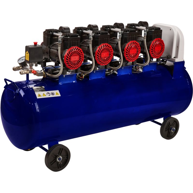 Kompresor bezolejowy niebieski 120L 4 tłoki 400V 7kW KD4095