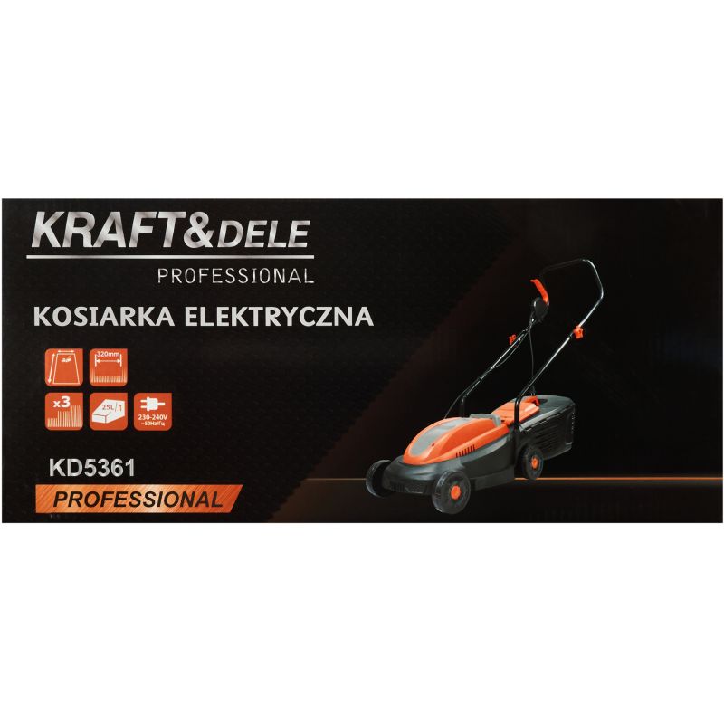Elektrická kosačka 2600 W, 25 l, model KD5361