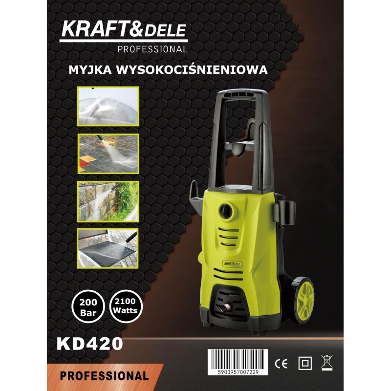 Myjka wysokociśnieniowa 200bar 2100W KD420