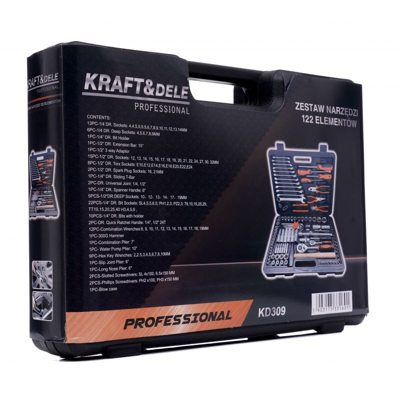 Zestaw kluczy 122 el. KD309