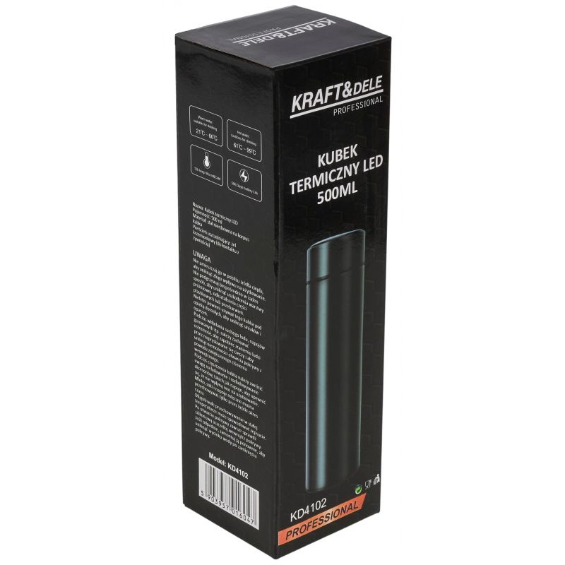 Termohrnček 500ml dotykový LED KD4102