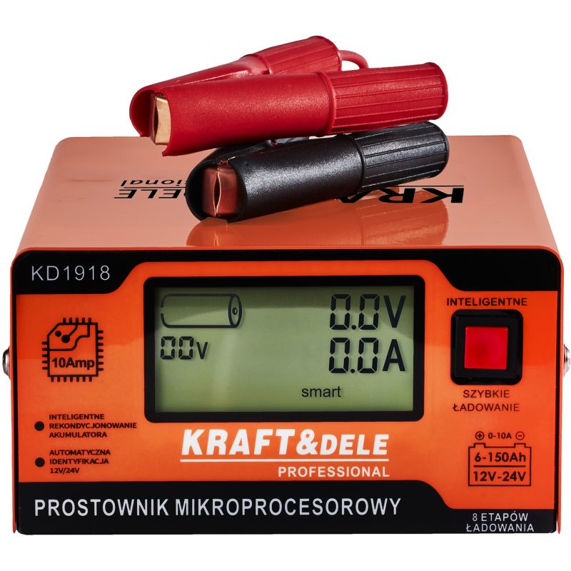 Prostownik mikroprocesorowy 10AMP 12/24V