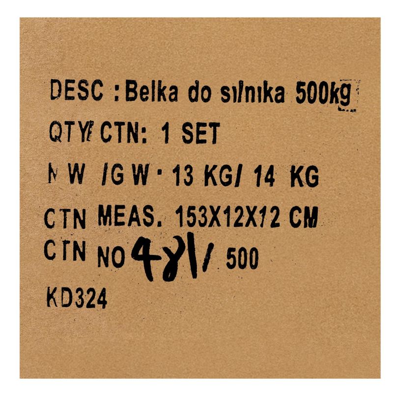 Belka do podwieszania silnika 500kg KD324