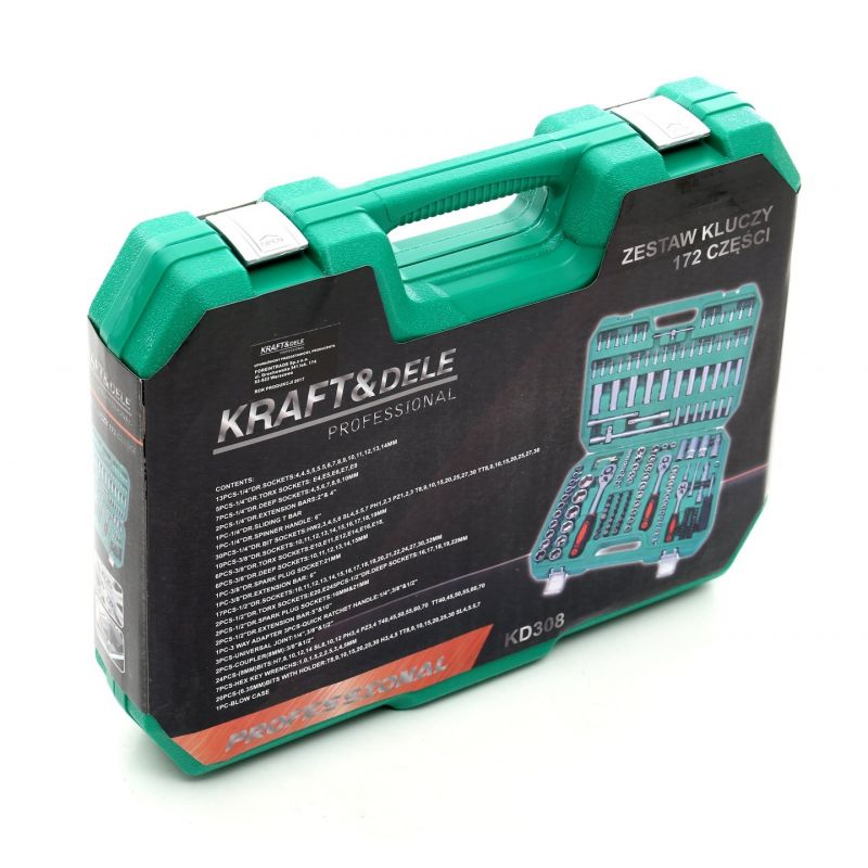 Zestaw Kluczy Klucze Nasadowe TORX KD308 172el. Walizka