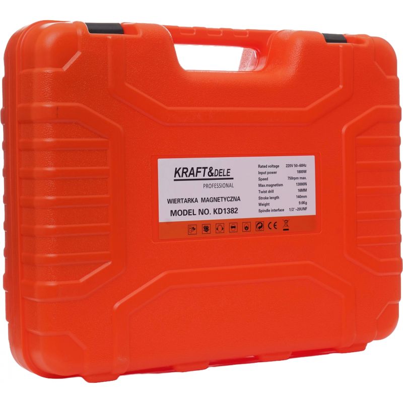 Wiertarka magnetyczna / 1800 w / 1300N / 16 mm KD1382