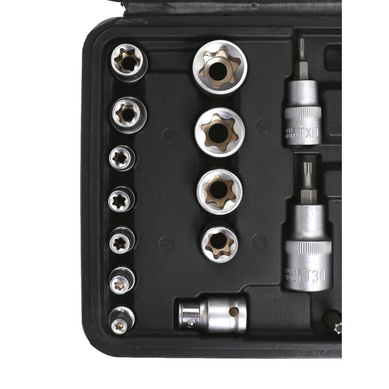 Zestaw Bitów i Nasadek Torx 30cz. KD10242