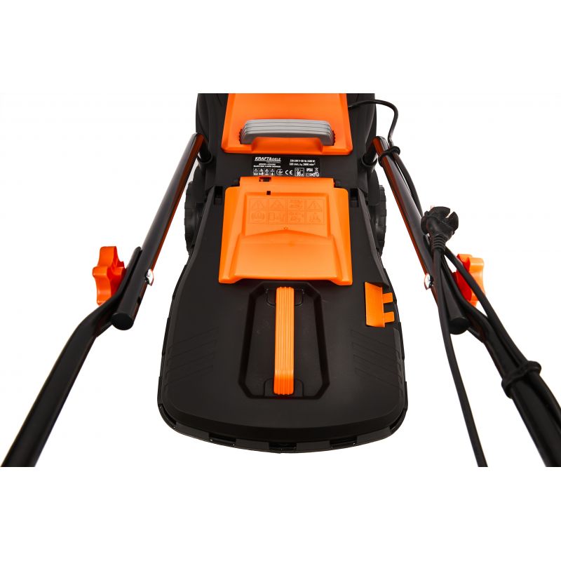 Elektrická kosačka 2400 W, výška kosenia 20/40/60 mm, objem zberného koša 25 l, model KD5360