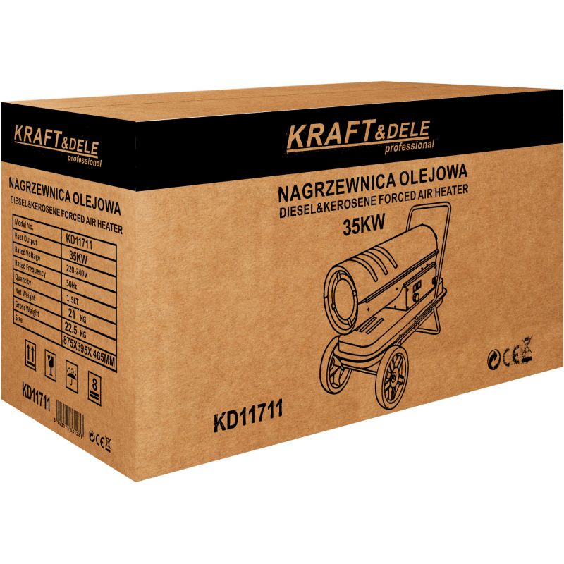 Nagrzewnica olejowa 35kW termostat KD11711