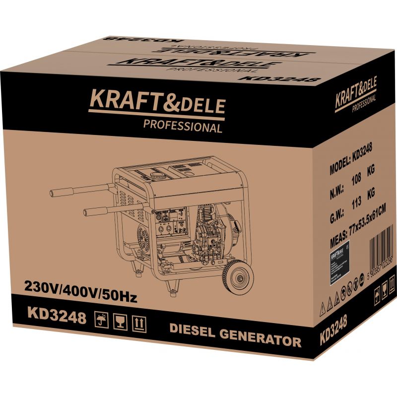 Agregat prądotwórczy 7kW 230/400V KD3248