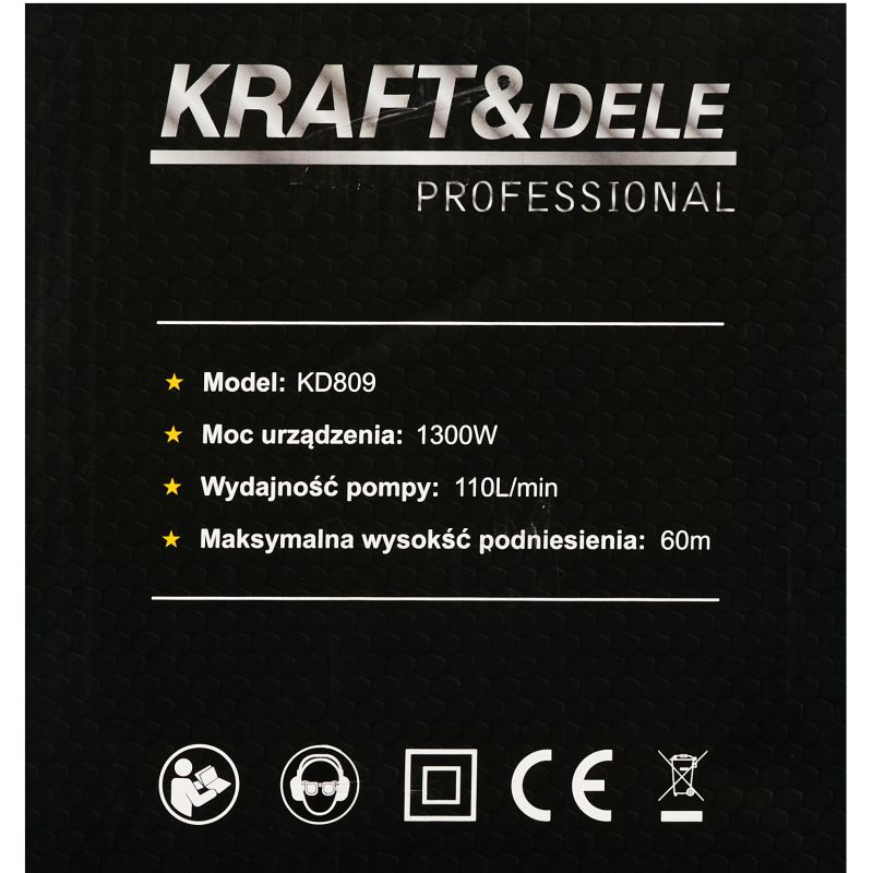 Pompa do wody hydroforowa 1" 1300W 110L/min KD809