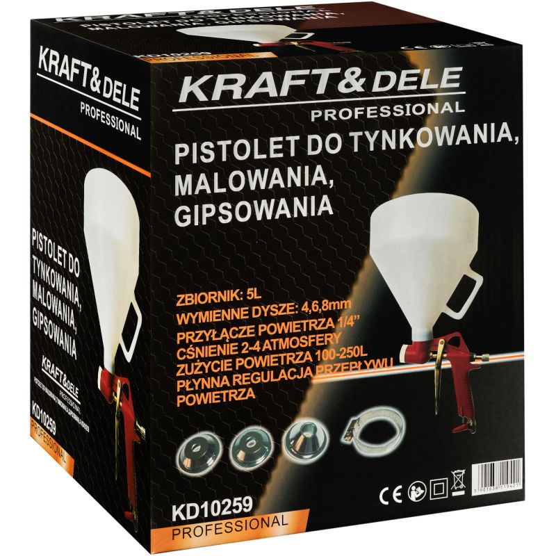 Pistolet do tynków 5L KD10259