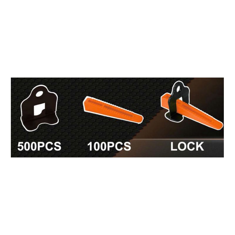 Sada na vyrovnávanie dlaždíc, 600 dielov. KD10778