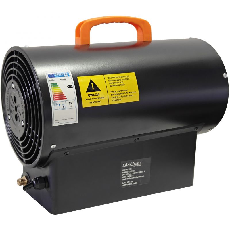 Nagrzewnica gazowa 25kW + Termostat + Reduktor KD11700