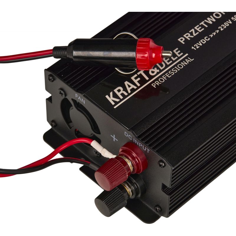 Przetwornica napięcia 12V na 230V 300 / 600W CZYSTA SINUSOIDA KD1257