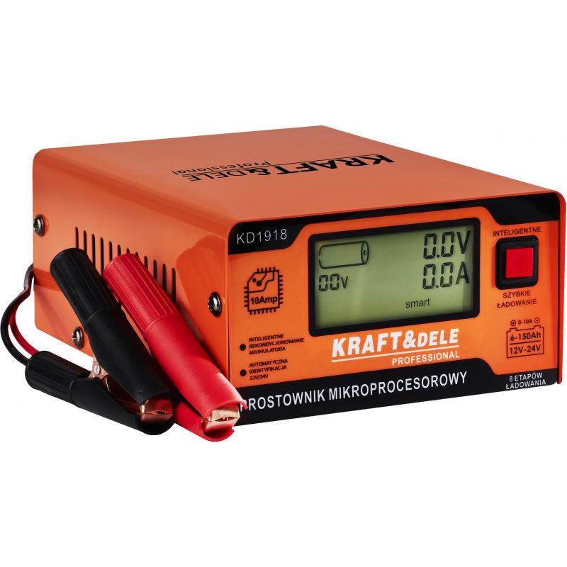 Prostownik mikroprocesorowy 10AMP 12/24V