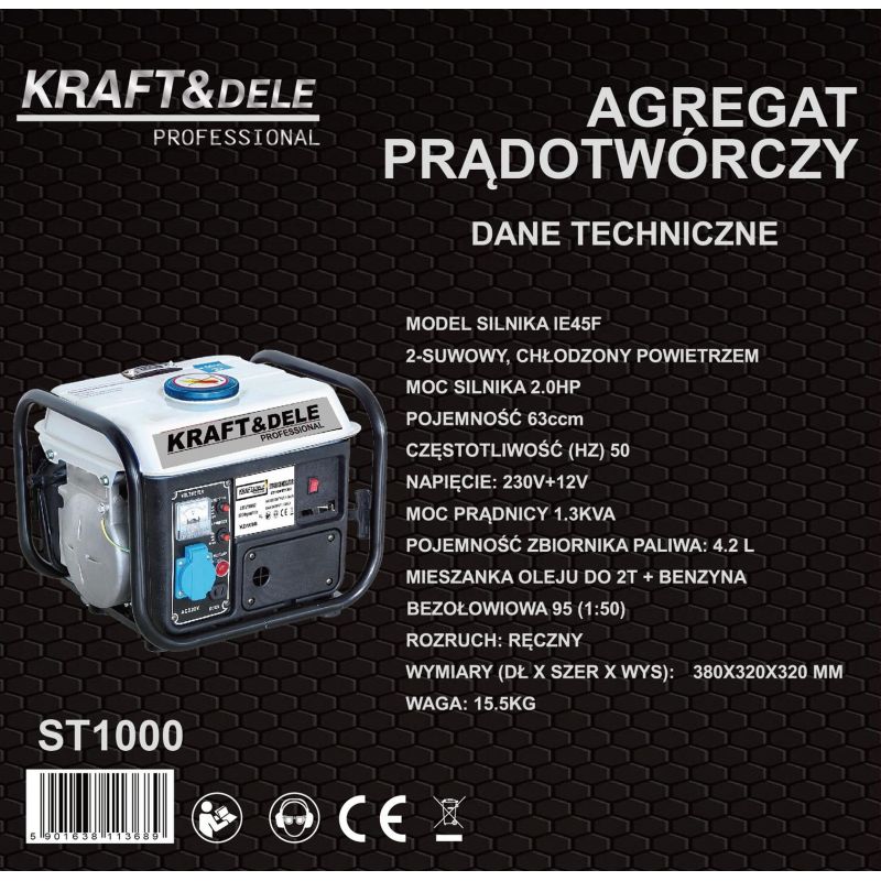 1200W 12/230V elektrocentrála KD109B