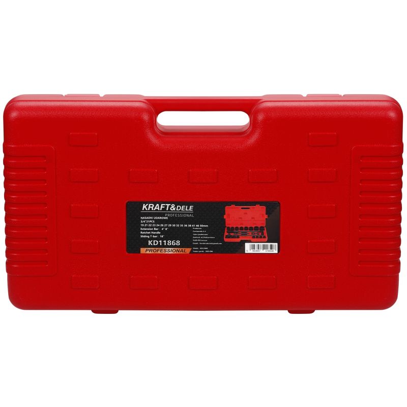 Grzechotka + przedłużki + nasadki udarowe 3/4" 21szt KD11868